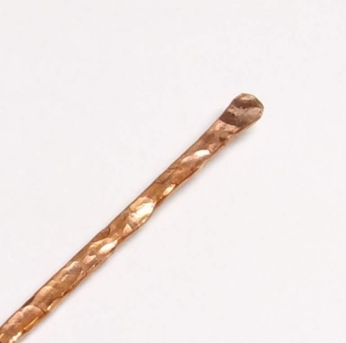 Judy Larson's Interlocking Faux Twist Wire Bracelet - , Contemporary Wire Jewelry, Dapping, Dapping Jewelry, Filing, Finishing,  so they are rounded and smooth.